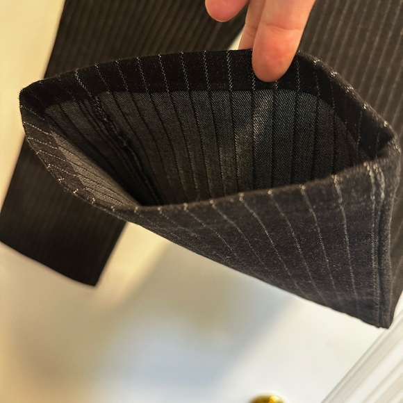 NWOT Lauren Ralph Lauren. Sz:6 PETITE. Black Pinstripe Jeans. Stretch. - Picture 8 of 11